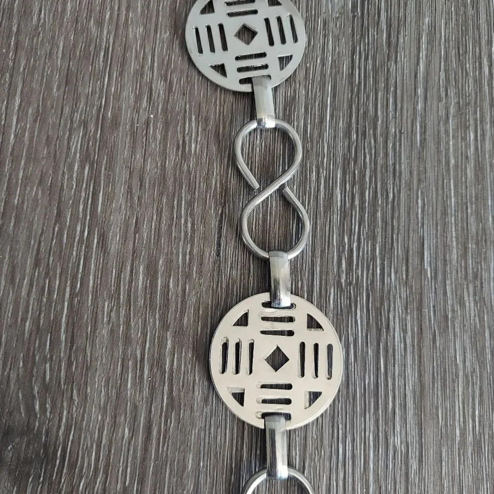 Silver Chain Link Waist Belt 37.5